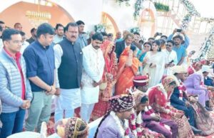 बेटियों की विदाई से महका शशिकांत का रिसेप्शन: विरासत में मिले संस्कार, दिल से निकली दुआएं, 14 निर्धन कन्याओं के भाई बने शशिकांत